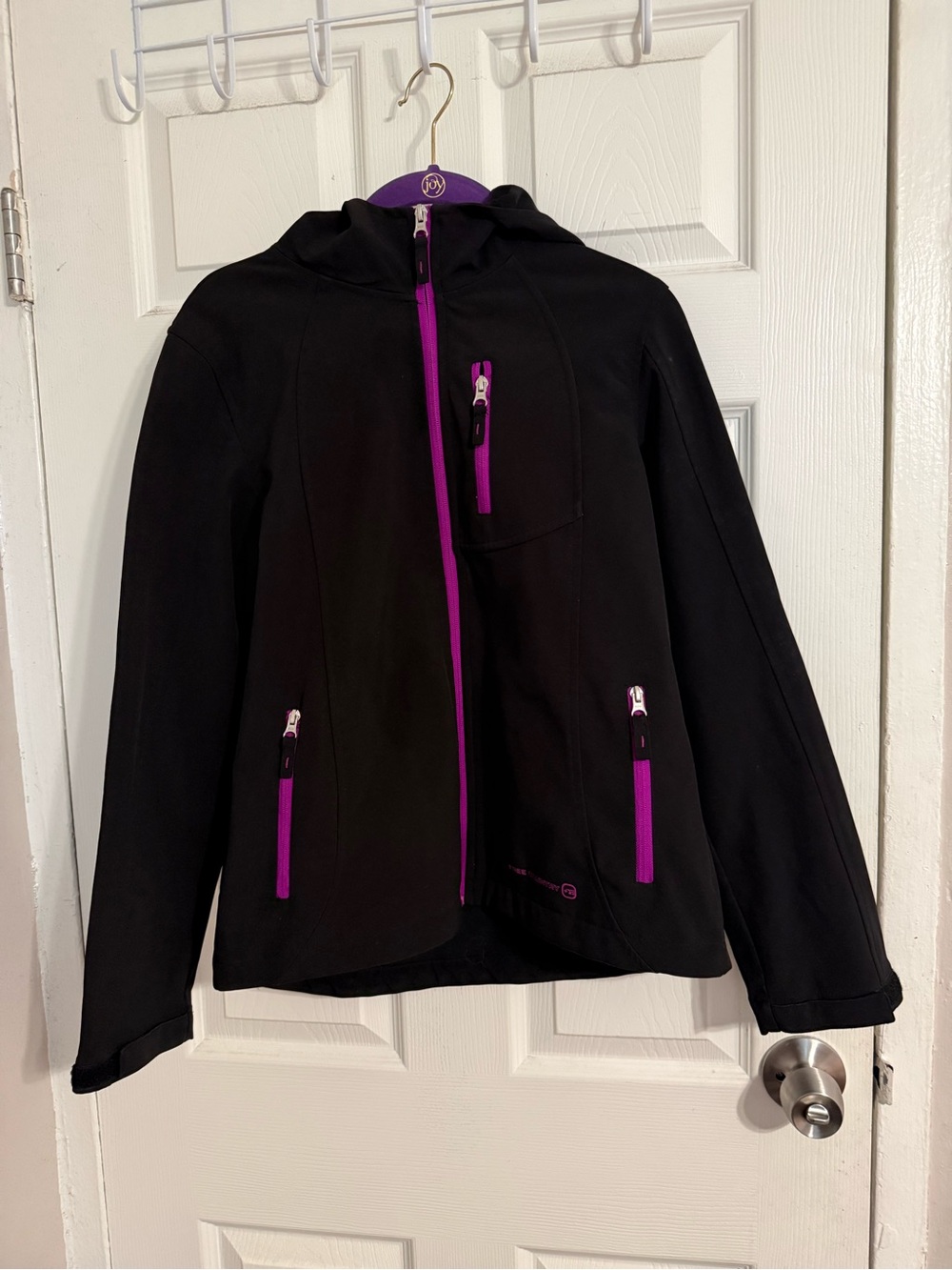 Free Country Black Jacket with Pink Trim